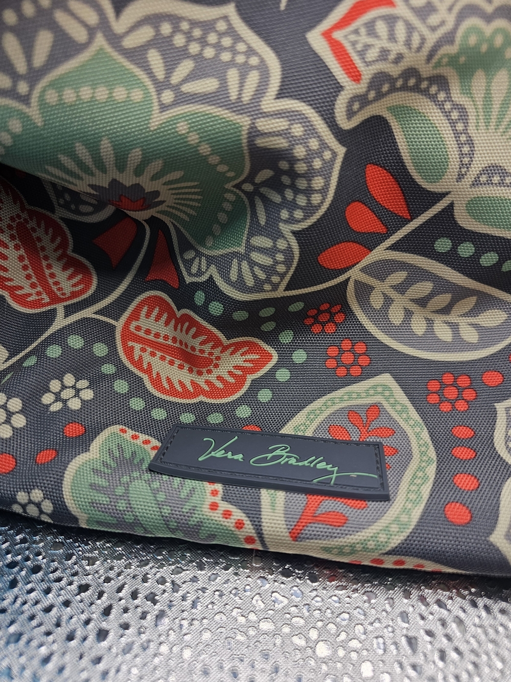 Vera Bradley Green Floral Canvas Purse ,Wallet ,and Change Purse Combo